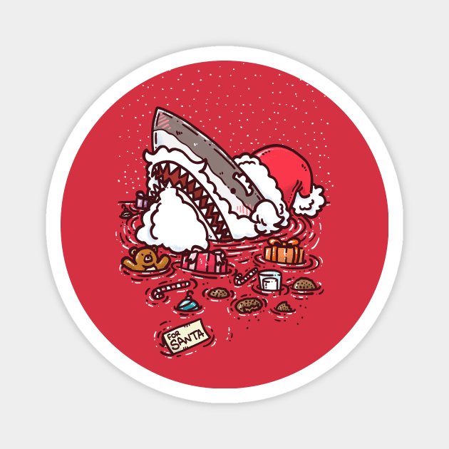 Jolly St Nick Shark Magnet by nickv47